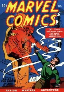 Marvel Comics #1 (Oct. 1939), the first comic from Marvel precursor Timely Comics. 