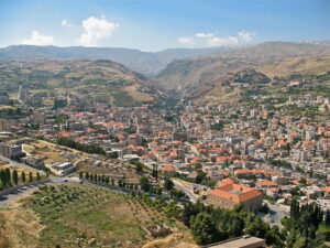 Zahlé, the capital of the Beqaa Valley