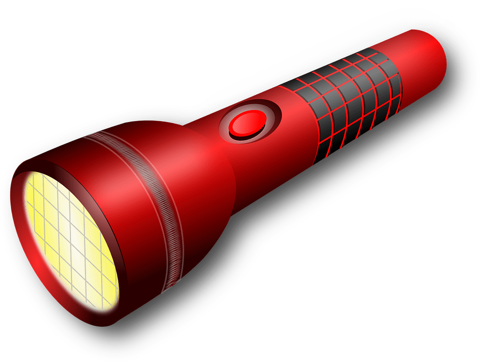 red flashlight