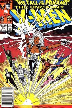 the Uncanny X-Men #227 (March 1988) cover art