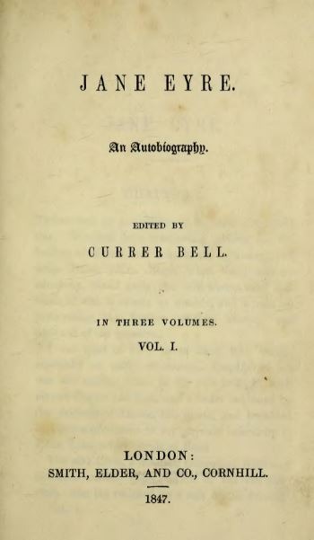 title page of Jane Eyre