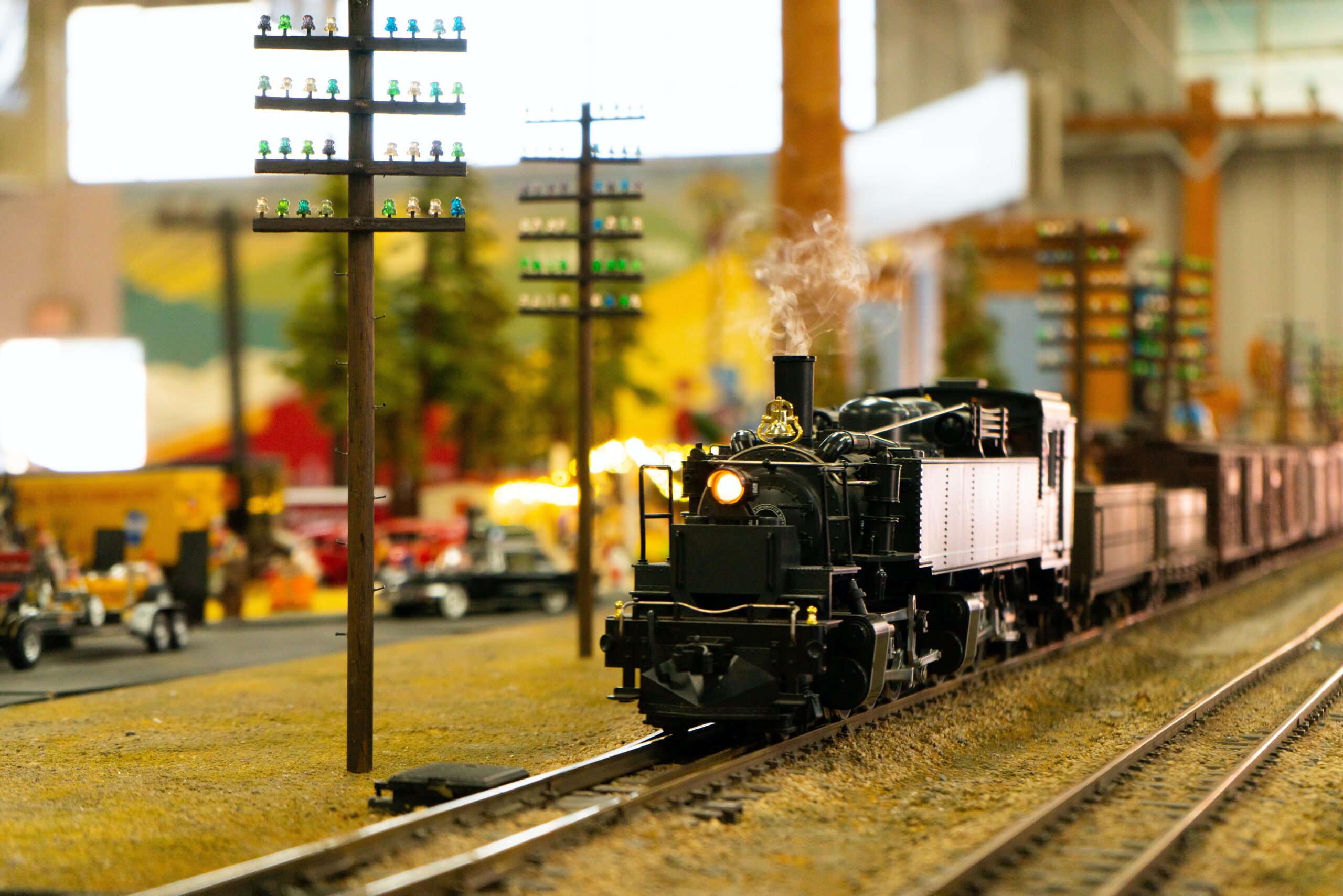 moving model train